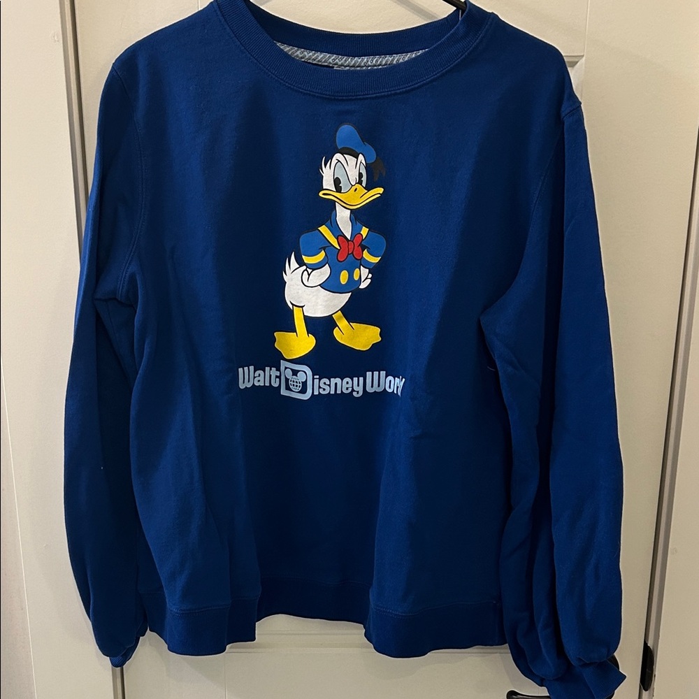 Disney Blue Donald Duck Crewneck